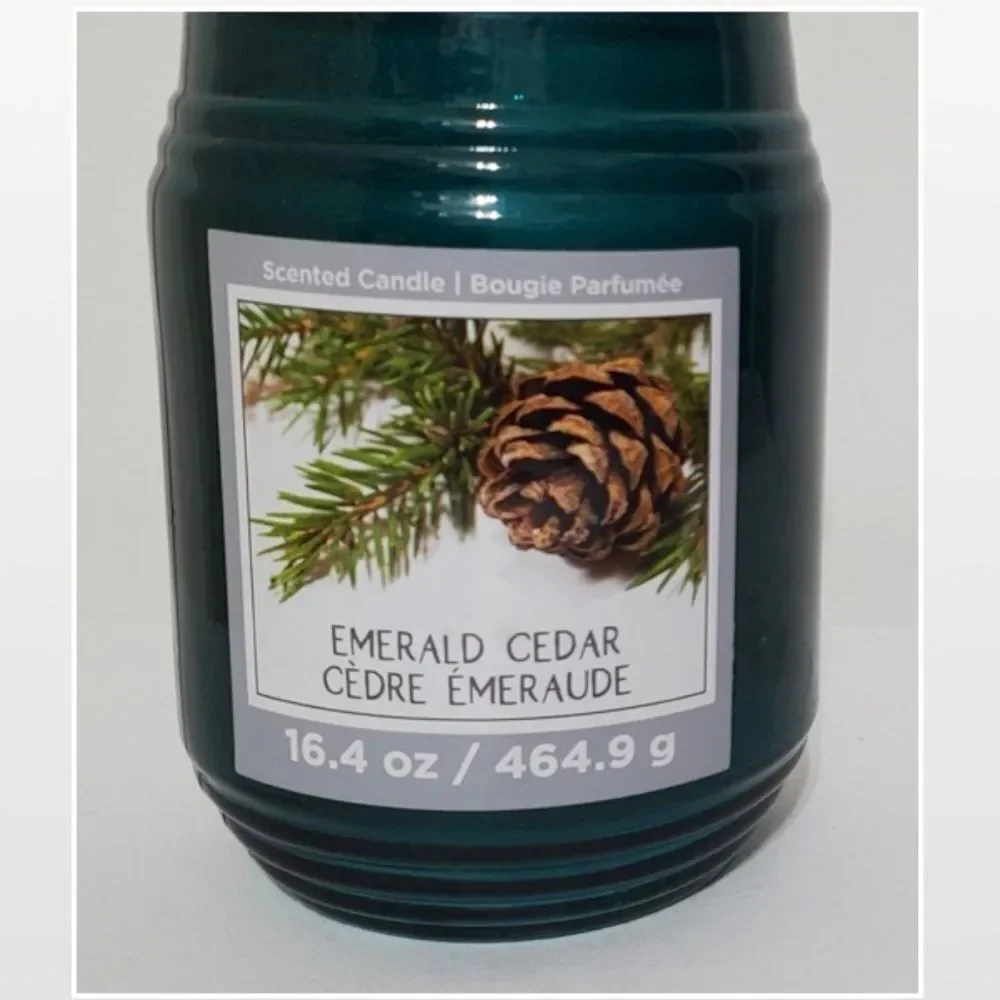 New Green Cedar Jar Candle
